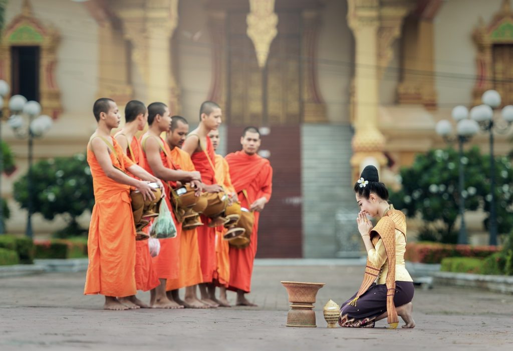 Bangkok moines et prières