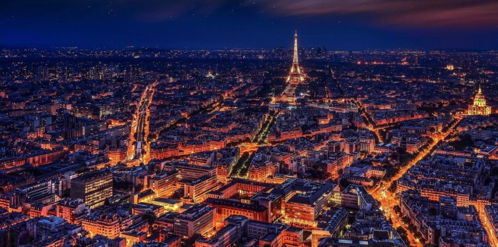 Vue de Paris de nuit
