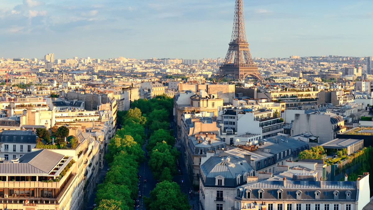 perspective de quartiers non loin de la tour eiffel à paris